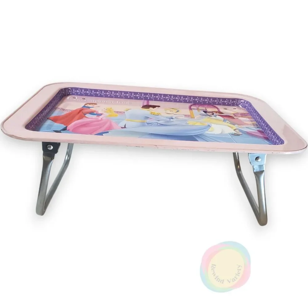 Vintage Disney Princess Folding Metal Lap Tray 17x12